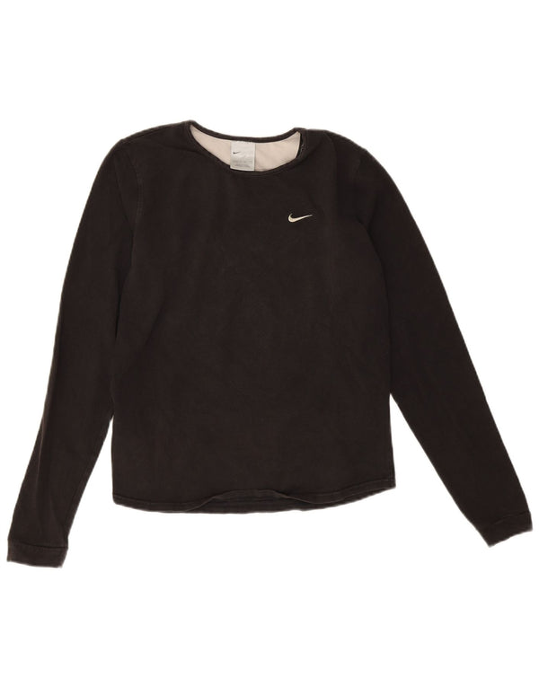 Top pentru femei Nike cu mânecă lungă US 4/6 Small Black Bumbac