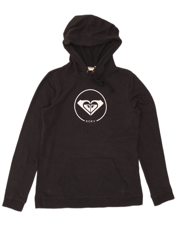 Pulover Roxy pentru damă, cu grafică, UK 14, bumbac mediu negru