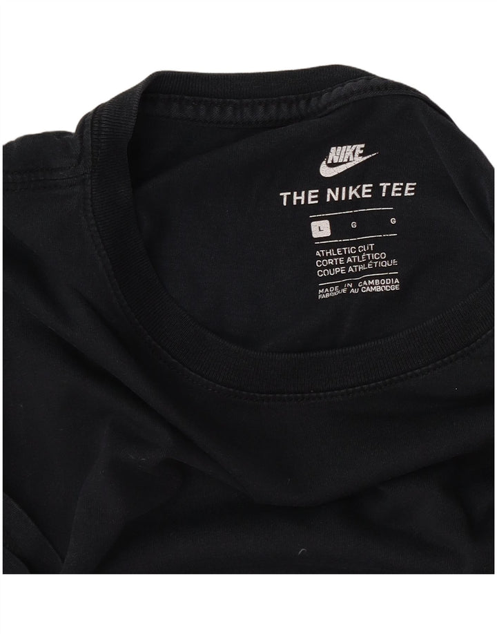 Tricou cu croi atletic Nike pentru bărbați Top mare negru