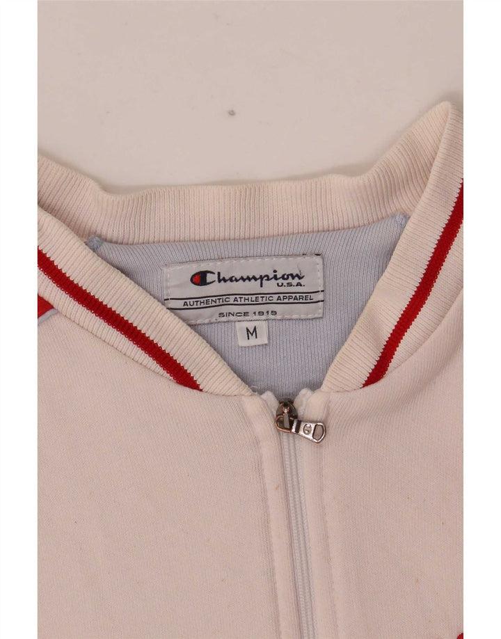 Jachetă de top pentru trening Champion pentru femei Michigan UK 12 Medium White