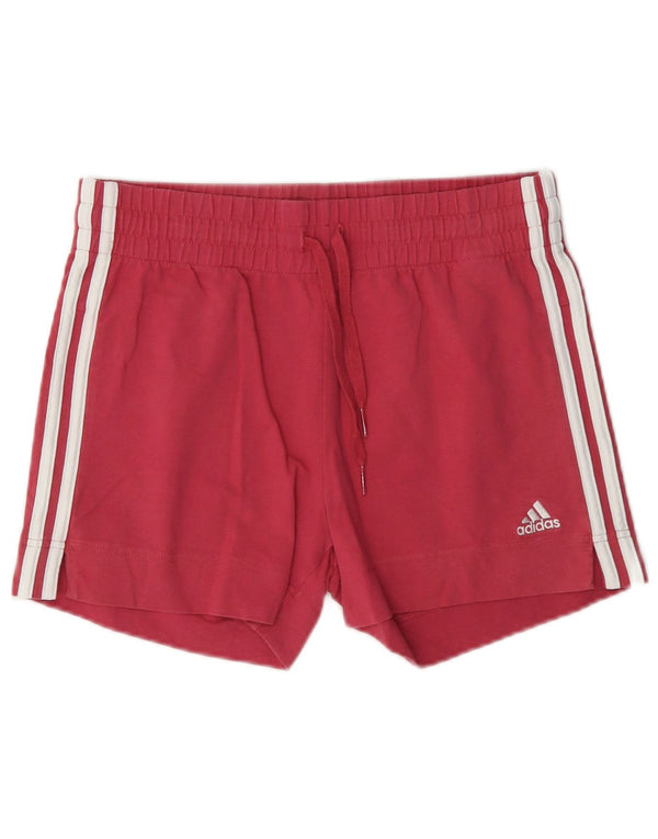 Pantaloni scurți sport Adidas pentru femei UK 8/10 Small Red Bumbac