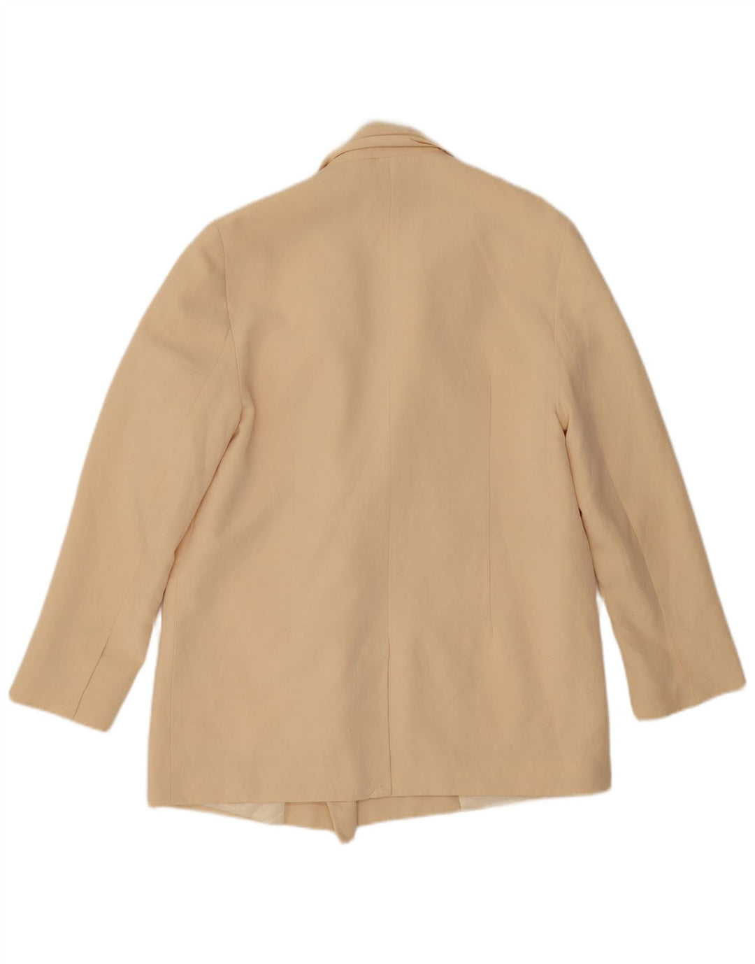 Jachetă blazer cu două piept pentru femei, cu tăiere largă, UK 14, Bej mediu