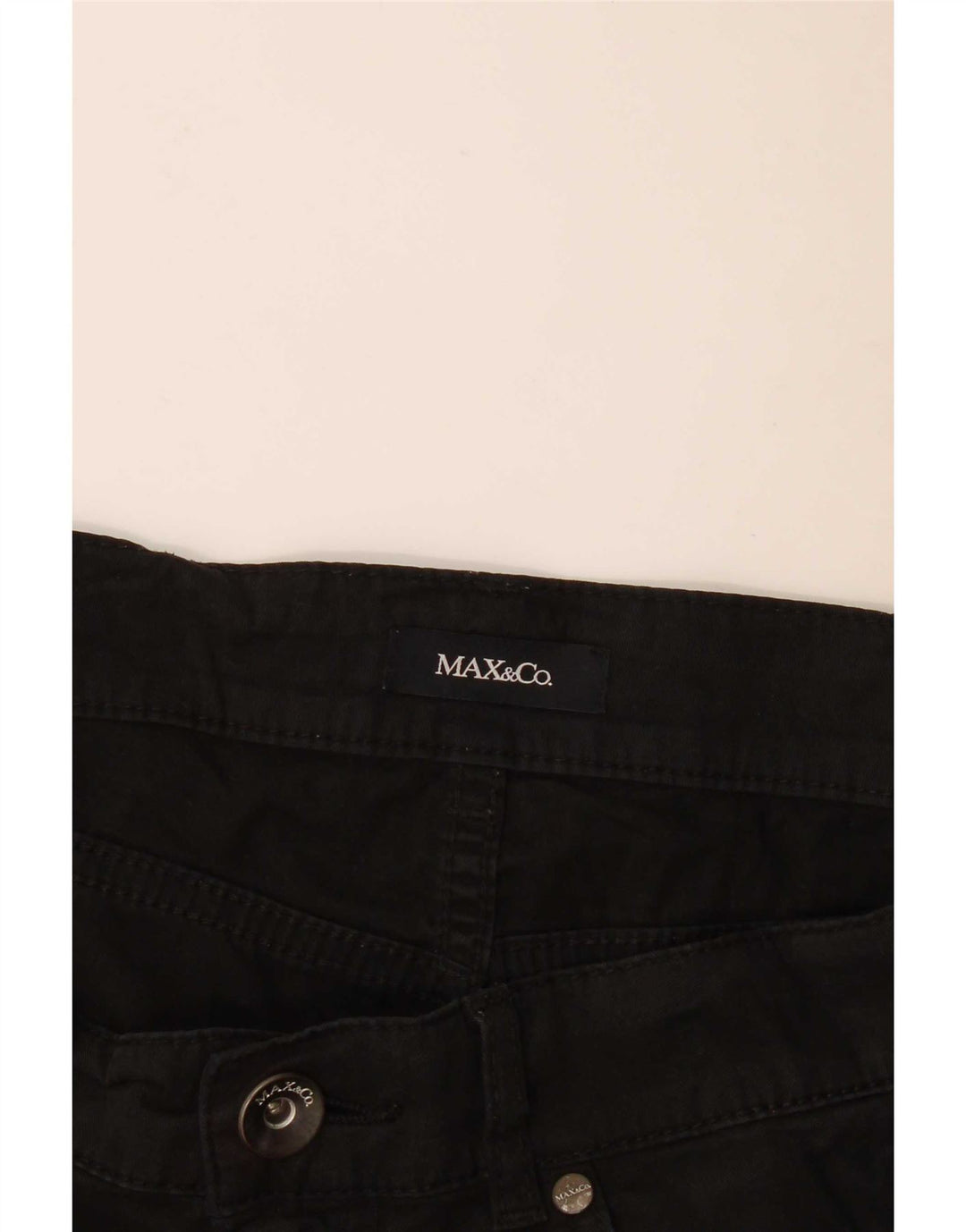 Max & Co. Pantaloni casual drepti pentru femei W32 L27 negri