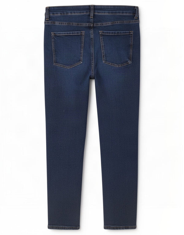 Marks & Spencer Blugi tăiați pentru femei Lily Slim UK 12 Medium W30 L26 Albastru