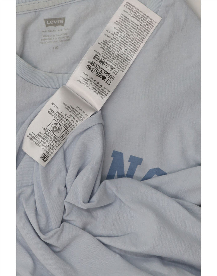 Tricou grafic pentru bărbați Levi's Top mare, albastru, bumbac