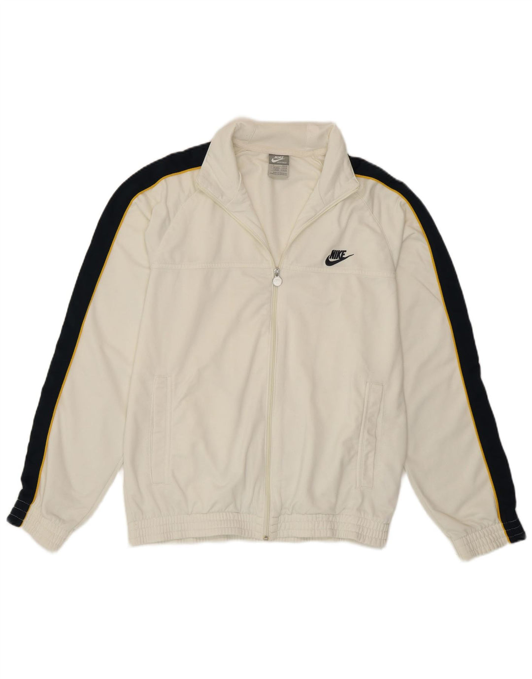 Jachetă de top Nike pentru bărbați, cu croială obișnuită, albă, cu blocuri de culoare, sport