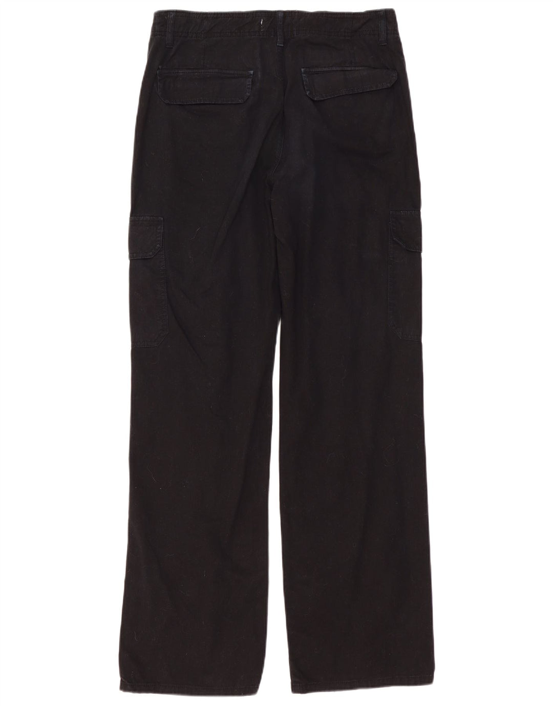Pantaloni cargo drepti pentru femei ZARA EU 40 Medium W30 L31 Negru