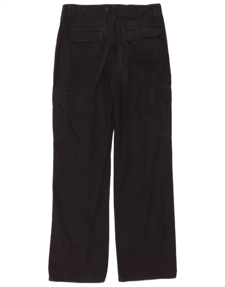 Pantaloni cargo drepti pentru femei ZARA EU 40 Medium W30 L31 Negru