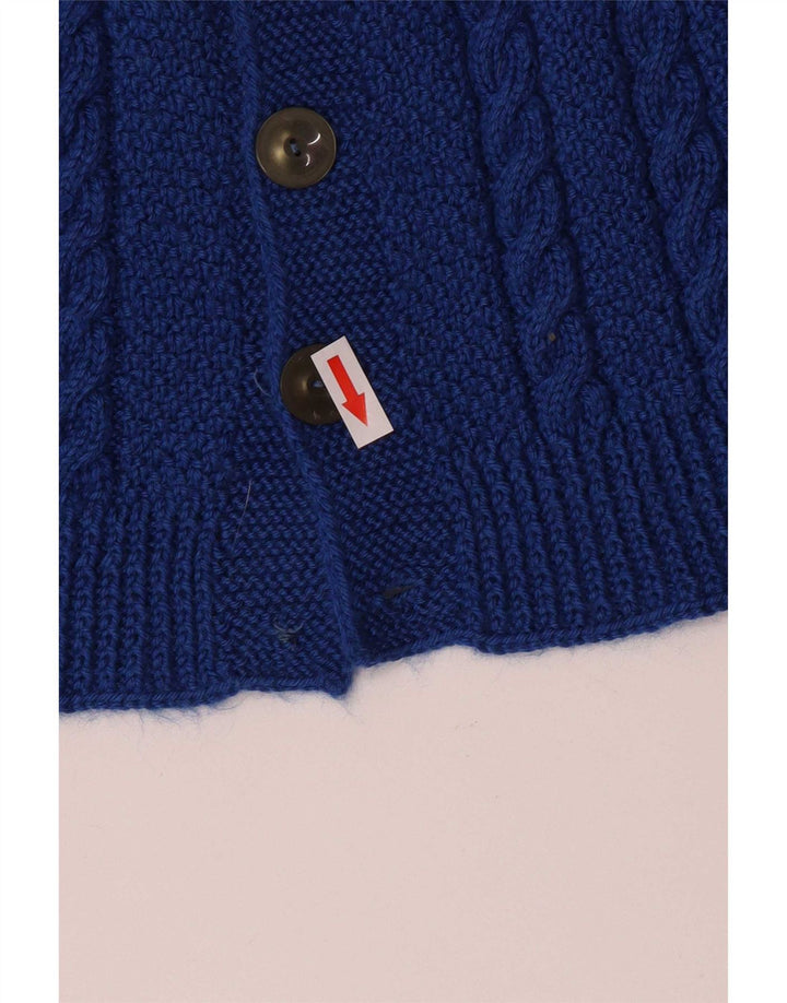 Cardigan Vintage pentru bărbați, albastru mediu