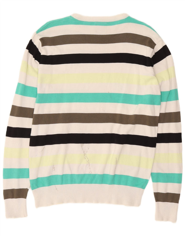 Pulover Jack & Jones pentru bărbați, cu gât crew, cu dungi mari, multicolore