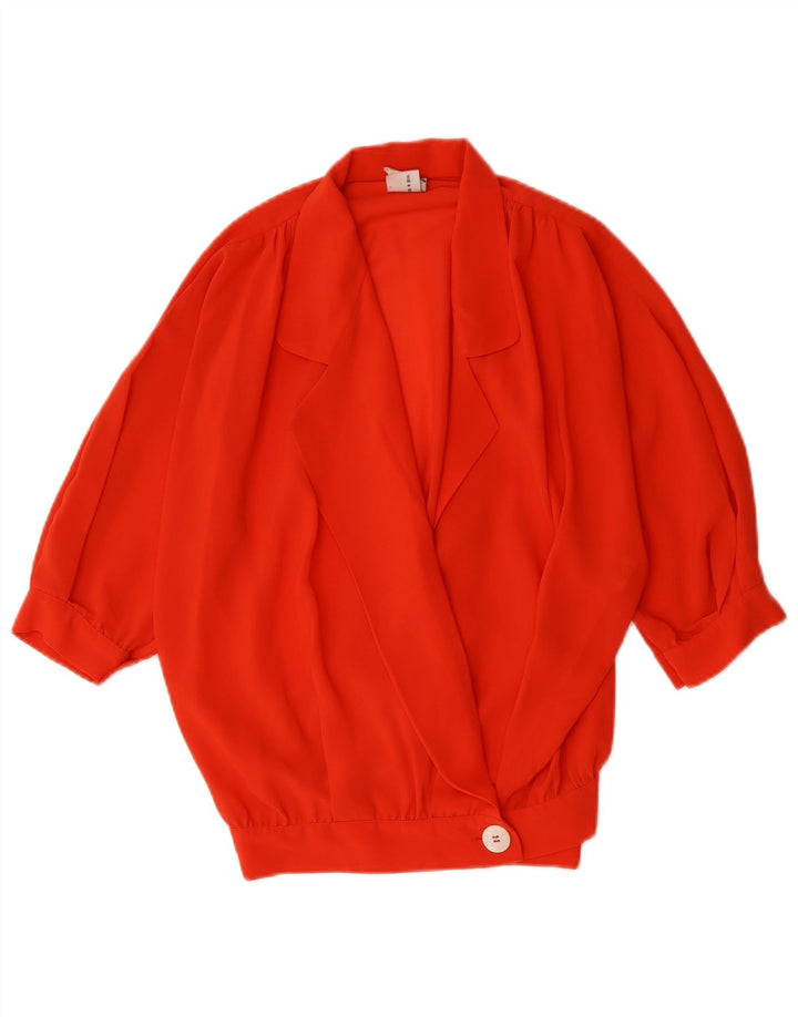 Bluză cămașă pentru femei Ferre cu mâneci 3/4 UK 18 XL Poliester roșu