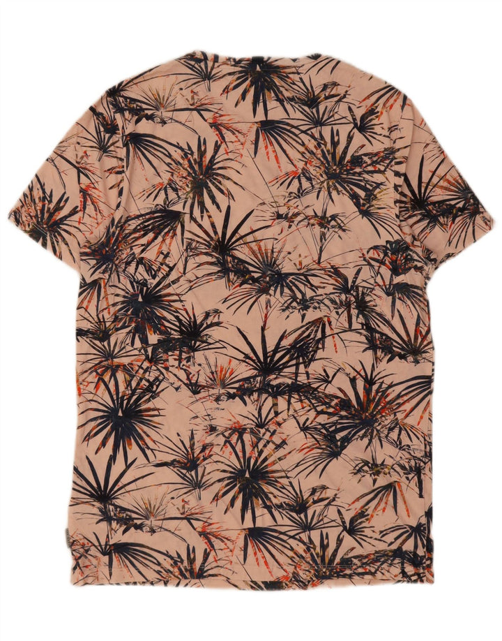 Tricou grafic pentru bărbați Ted Baker Mărimea top 3, bumbac roz mediu