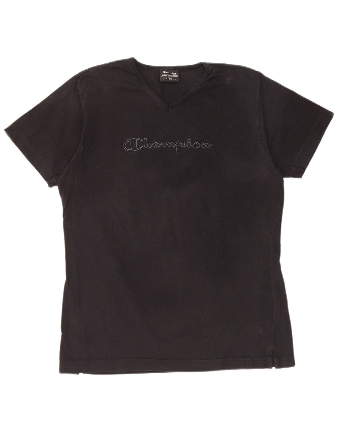Tricou grafic CHAMPION pentru femei Top UK 14 Medium Black Bumbac