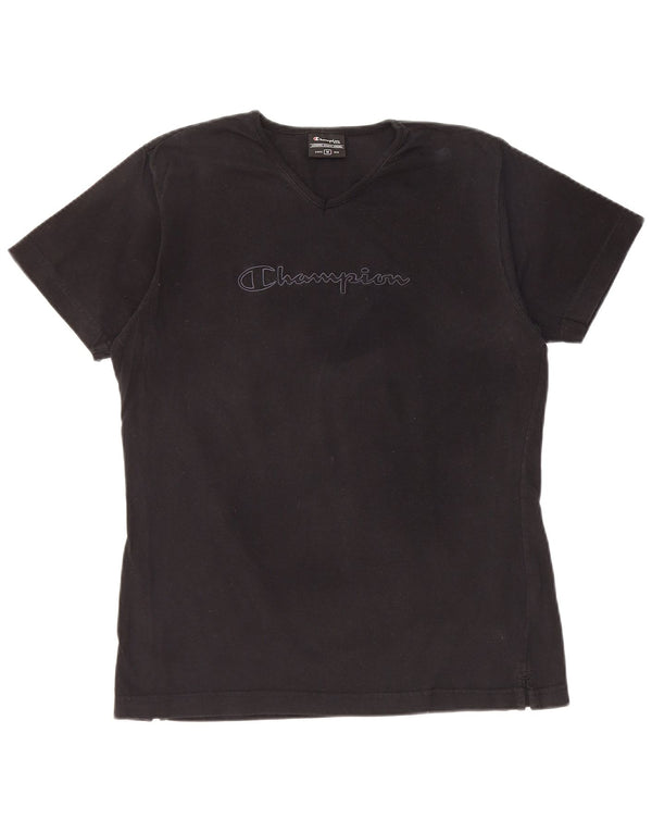 Tricou grafic CHAMPION pentru femei Top UK 14 Medium Black Bumbac