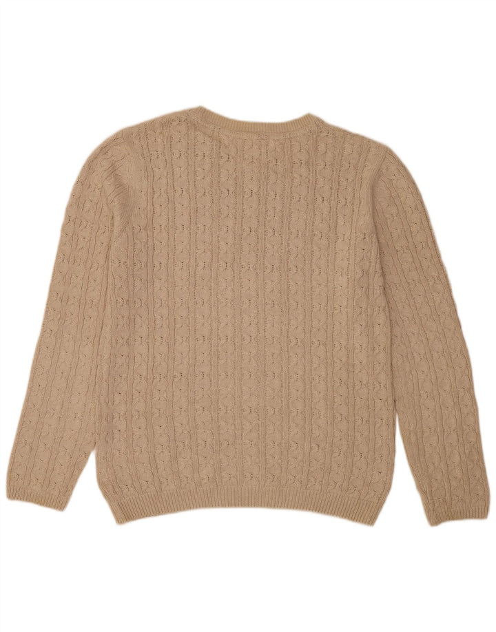 Pulover pentru bărbați Tommy Hilfiger, cu gât crew, mare, bej, clasic
