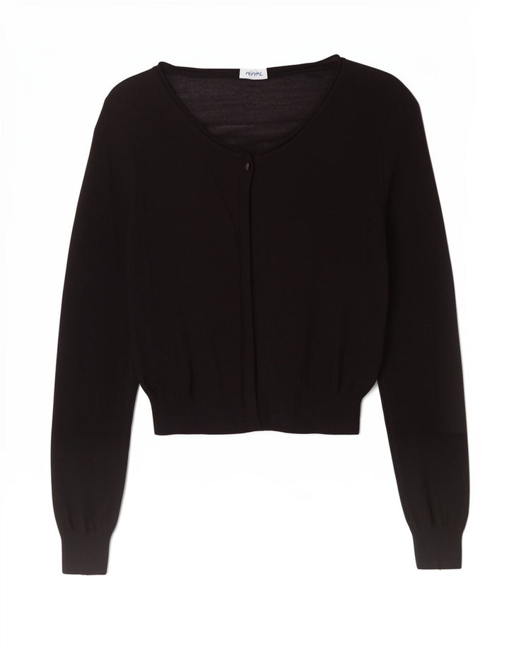 Max & Co. Top cardigan crop pentru femei UK 12 Medium Black