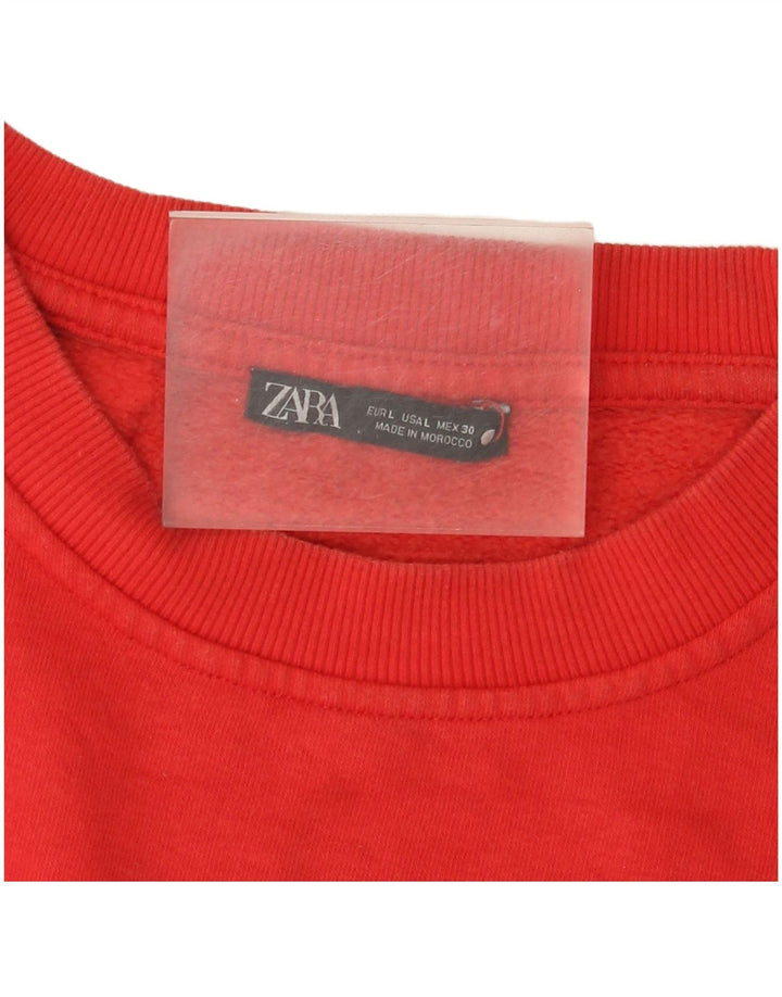 Pulover pentru Damă Zara UK 16 Mare Roșu