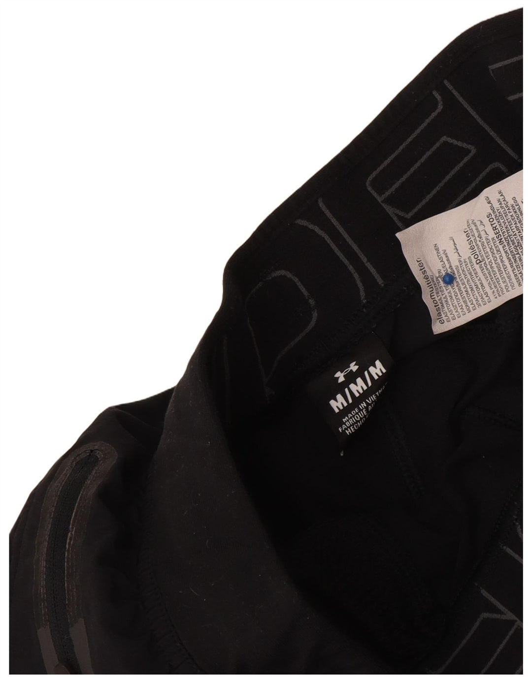 Pantaloni de trening grafic pentru bărbați Under Armour Pantaloni de jogging Poliester mediu negru