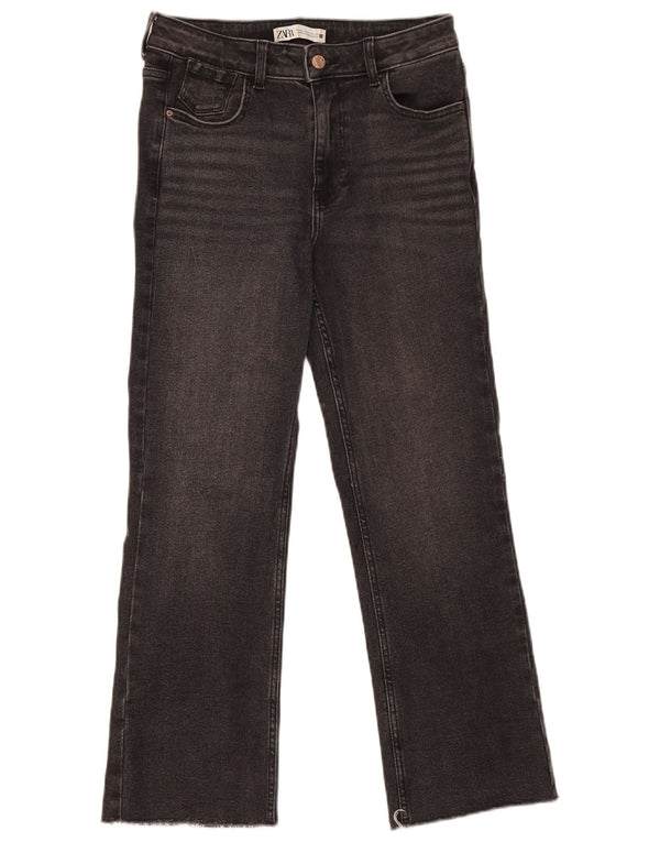 Blugi drepti pentru femei Zara EU 36 XS W26 L27 bumbac gri