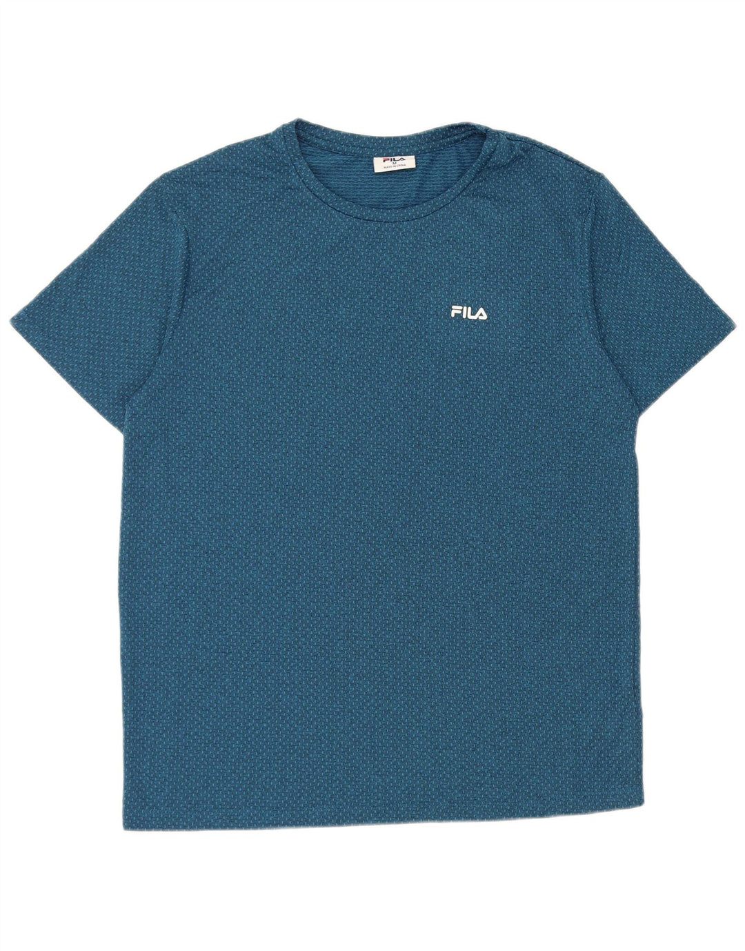 Tricou pentru bărbați Fila Top Medium Blue Spotted Polyester