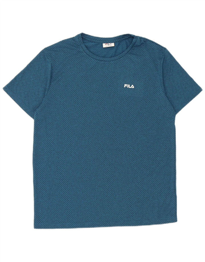Tricou pentru bărbați Fila Top Medium Blue Spotted Polyester