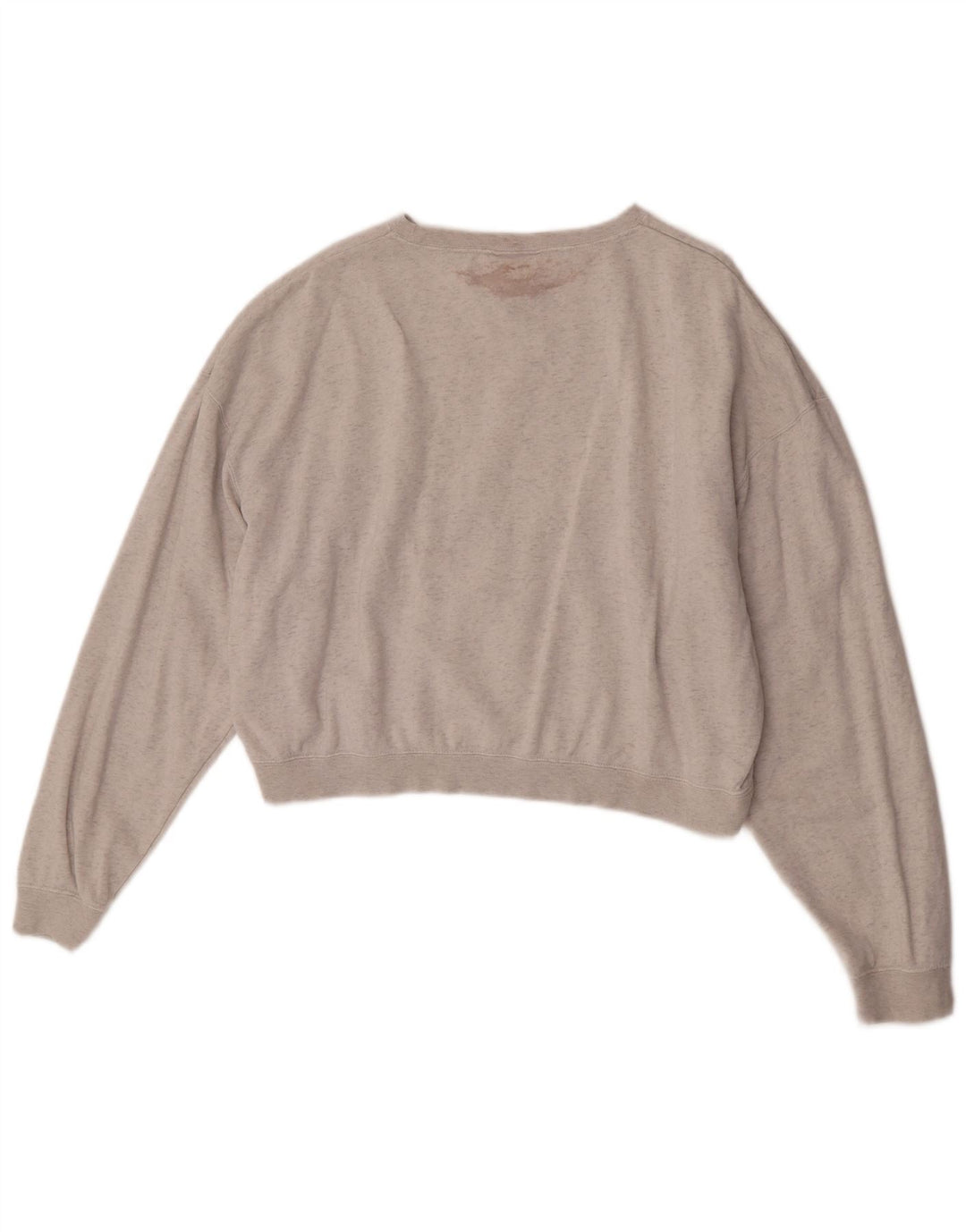 Pulover oversized pentru femei Nike Crop pentru femei UK 14 Medium Gri cu dungi