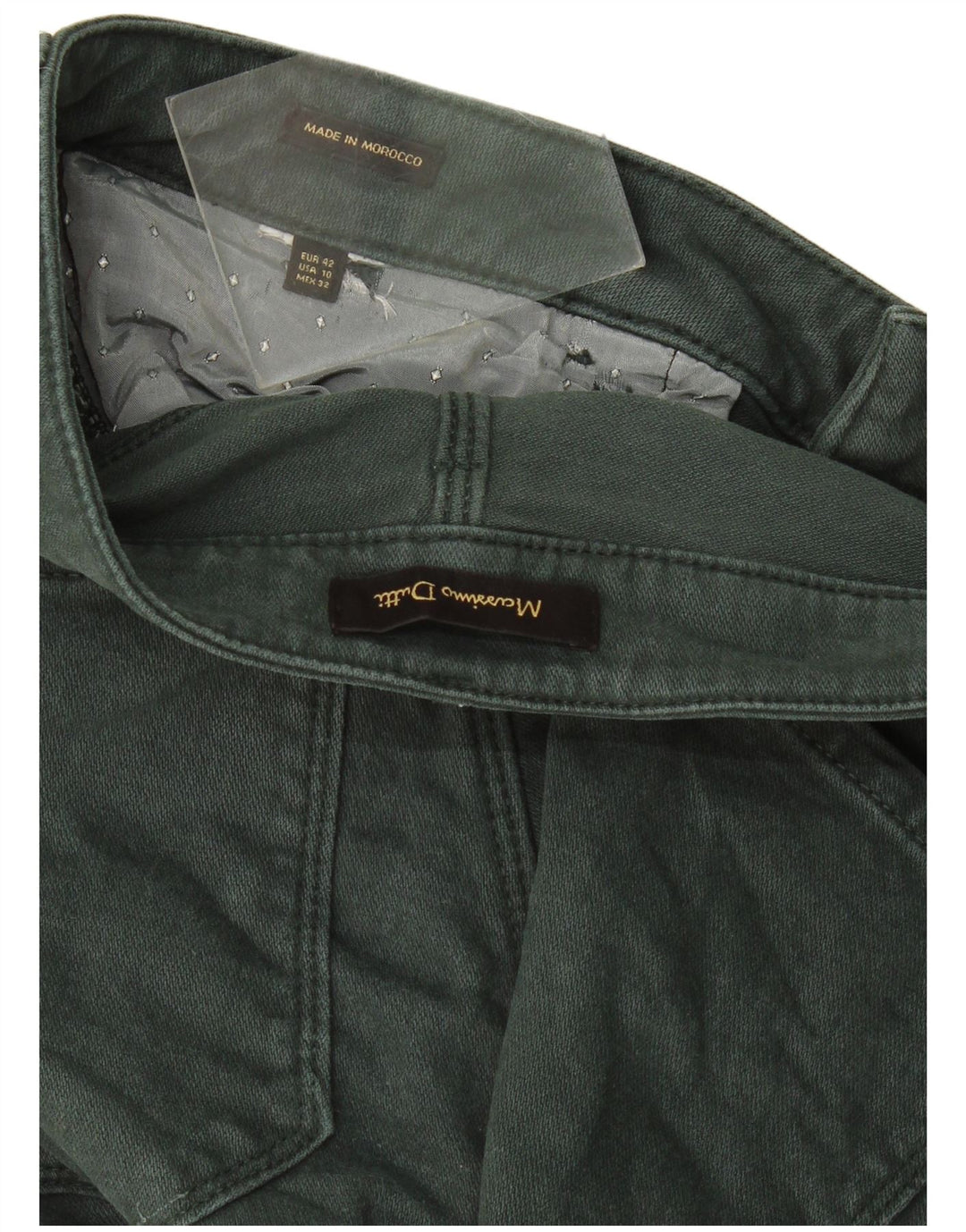 Massimo Dutti Blugi drepti pentru femei EU 42 Large W32 L28 Green