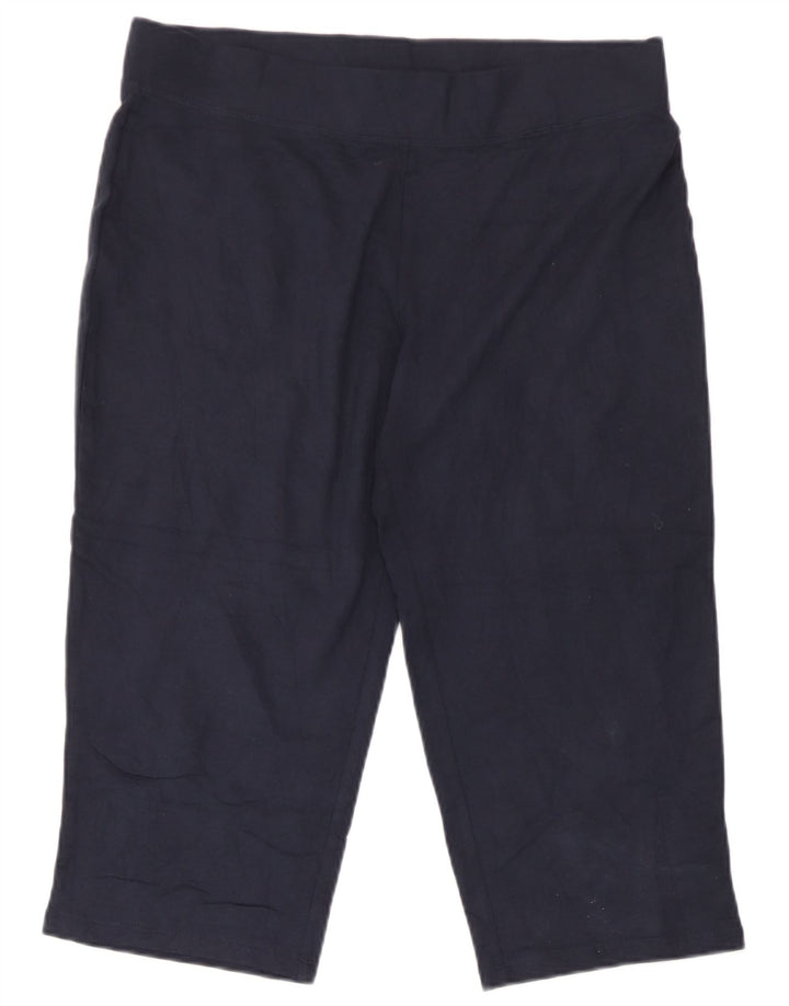 Pantaloni de trening Capri pentru femei Marks & Spencer UK 12 Medium Bleumarin