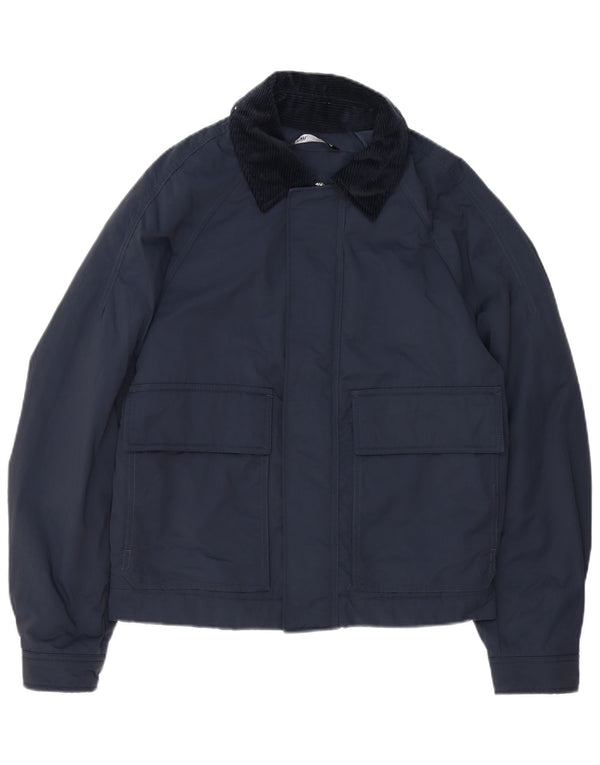 Jachetă Bomber pentru bărbați Zara UK 36 Mic, albastru bleumarin, poliester