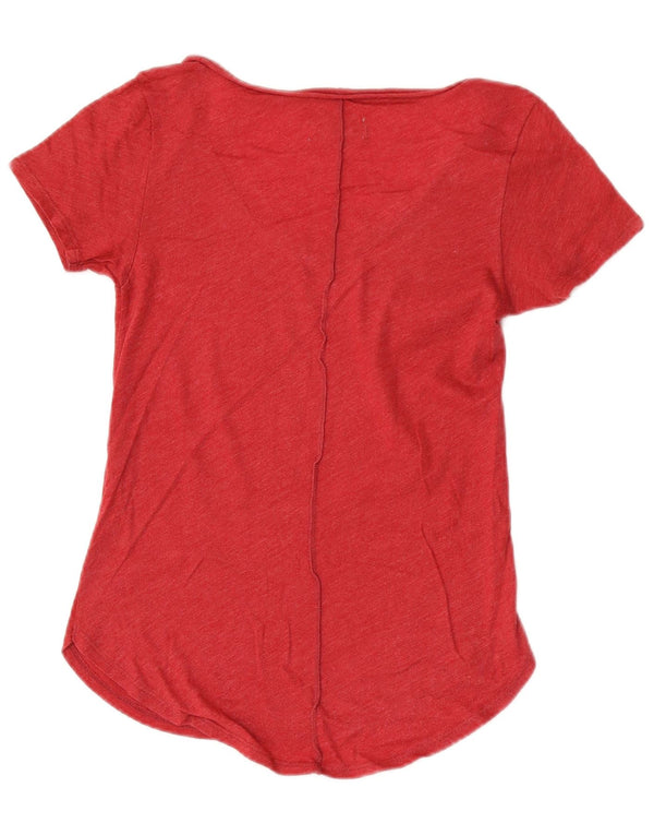 Tricou grafic Hollister pentru femei Top UK 4 XS Red