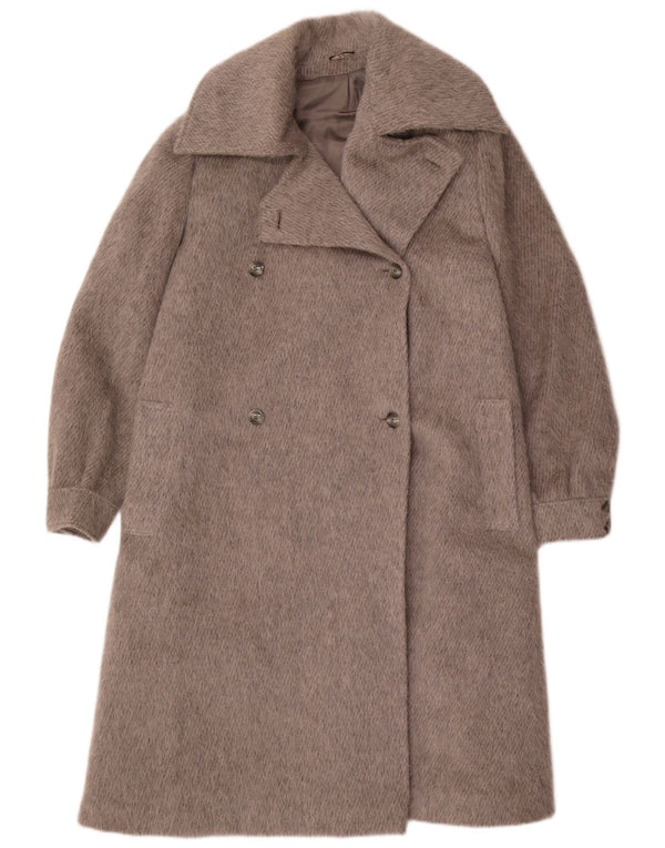 Palton de damă vintage cu piept dublu EU 44 XL gri