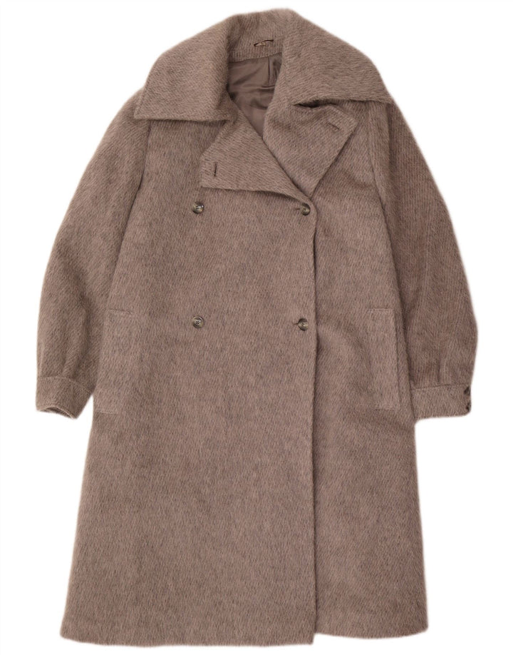 Palton de damă vintage cu piept dublu EU 44 XL gri