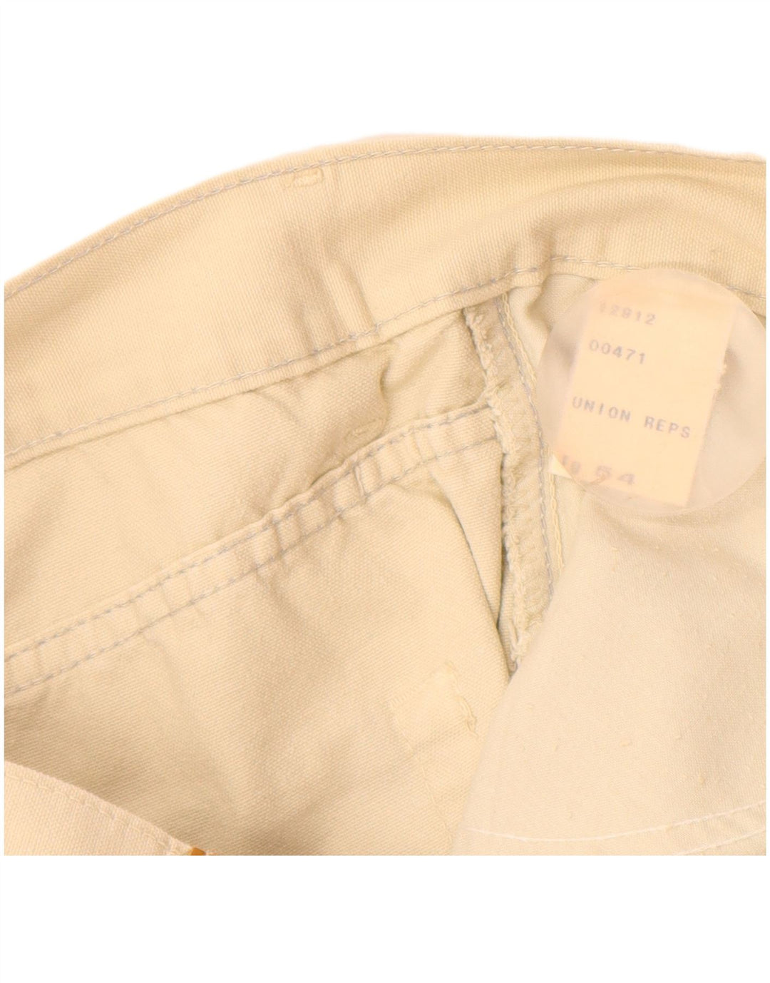 WILD JEANS Pantaloni casual conici pentru bărbați IT 54 2XL L34 L33 Bej Bumbac