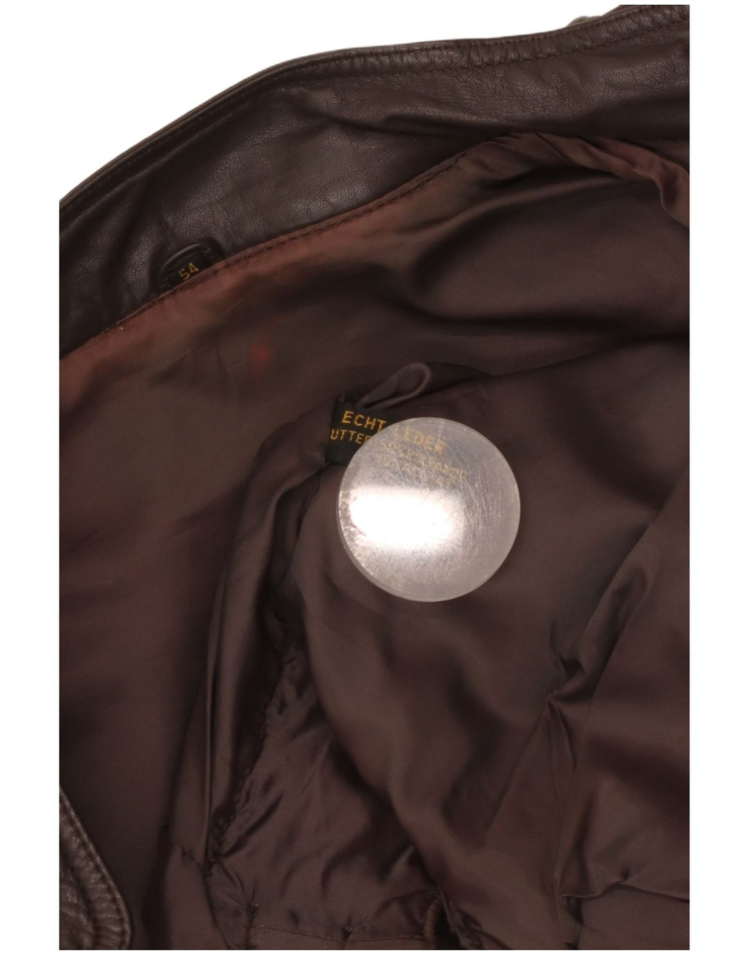 Jachetă Bomber din piele vintage pentru bărbați EU 54 2XL piele maro