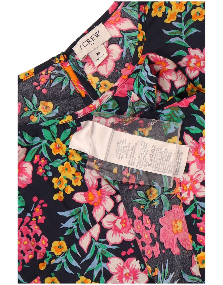 Bluză J. Crew pentru femei Batwing Top UK 14 Medium Multicolor Floral Bumbac