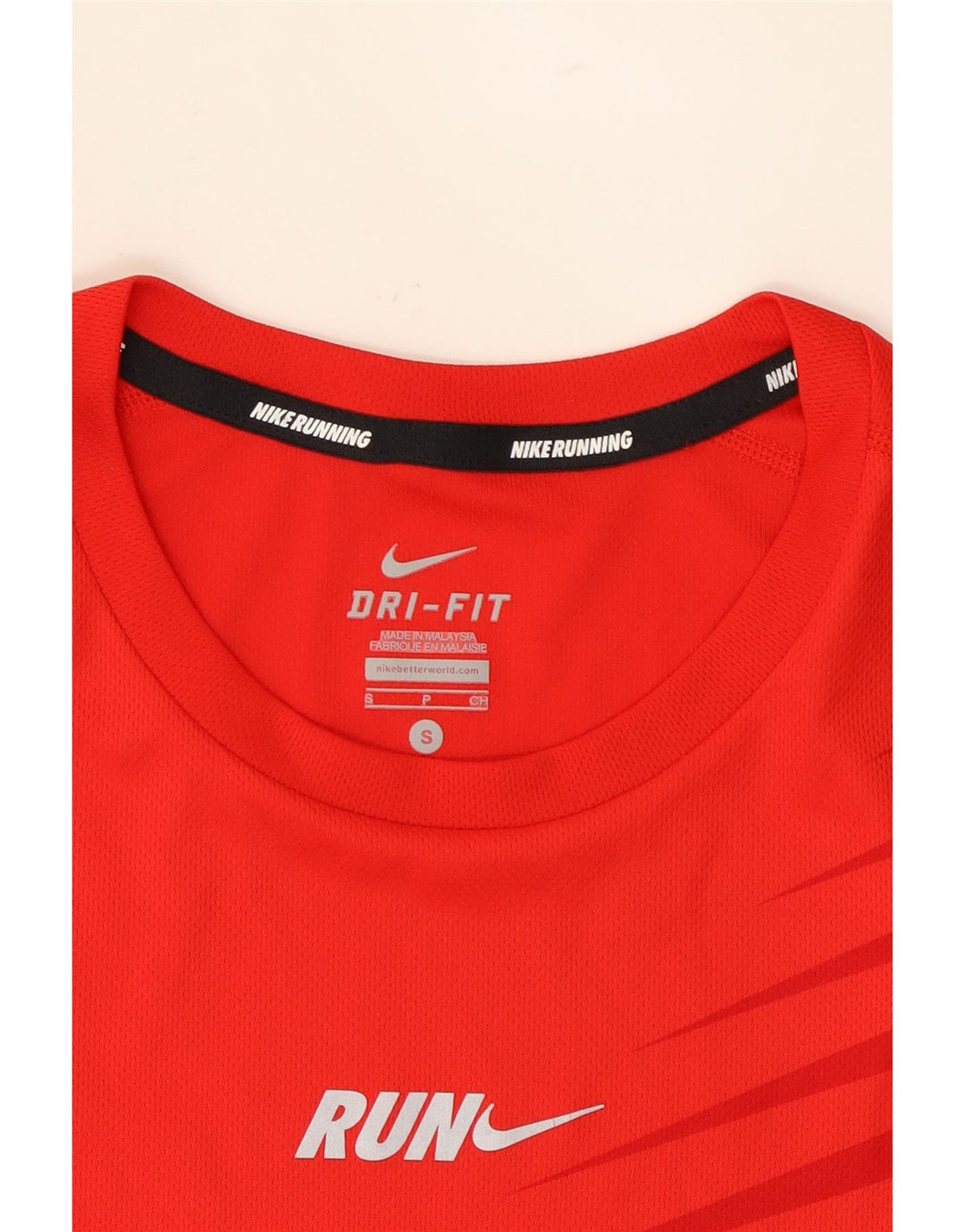 NIKE Mens Dri Fit T-Shirt Top Small Red Polyester Vintage Nike and Second-Hand Nike from Messina Hembry 