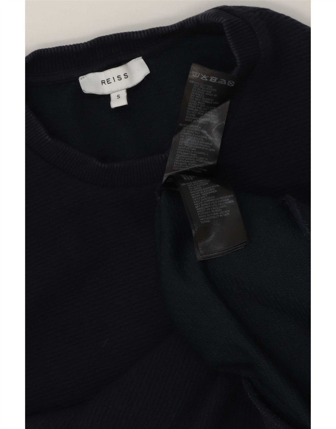 Pulover pentru bărbați Reiss Pulover mic, albastru bleumarin, bumbac