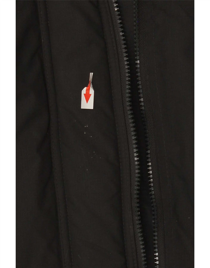 Jachetă de vânt cu glugă Superdry pentru femei UK 14, nailon gri mediu