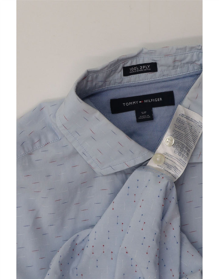 Cămașă pentru bărbați TOMMY HILFIGER Bumbac cu pete albastre mici