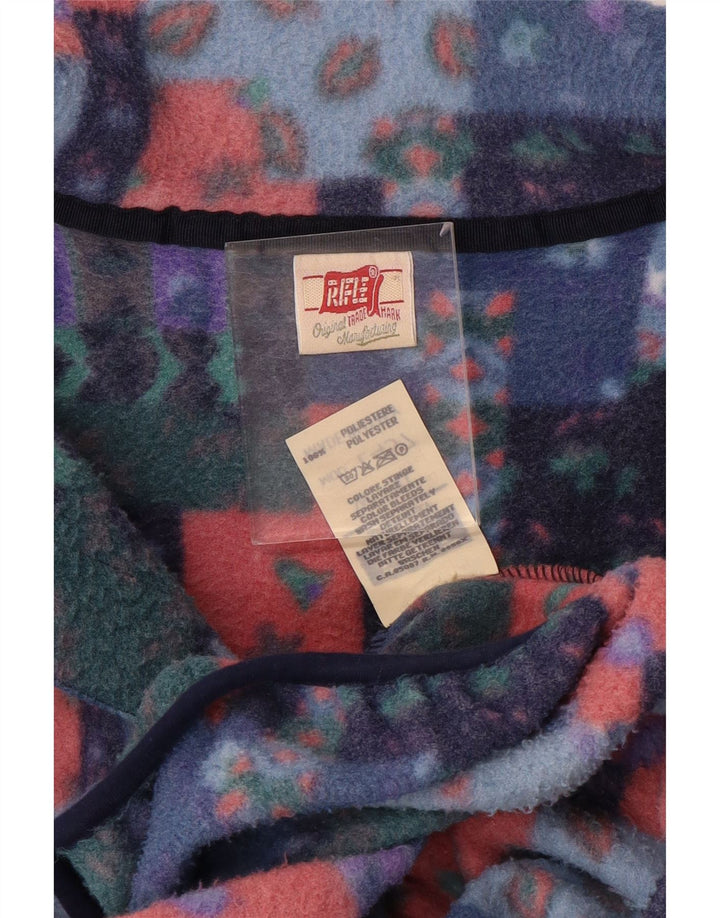 Pulover pentru bărbați Rifle, cu gât cu nasturi, fleece, XL, multicolor, poliester mozaic