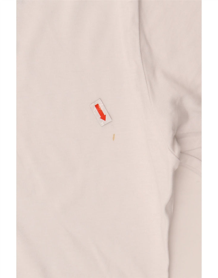 Tricou grafic North Sails pentru bărbați Top mic din bumbac alb