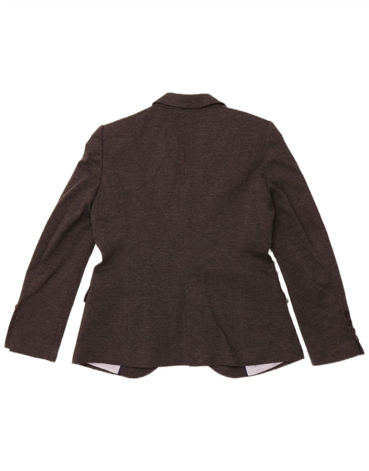 Jachetă ZARA pentru femei, cu 1 nasture, UK 18 XL, poliester gri