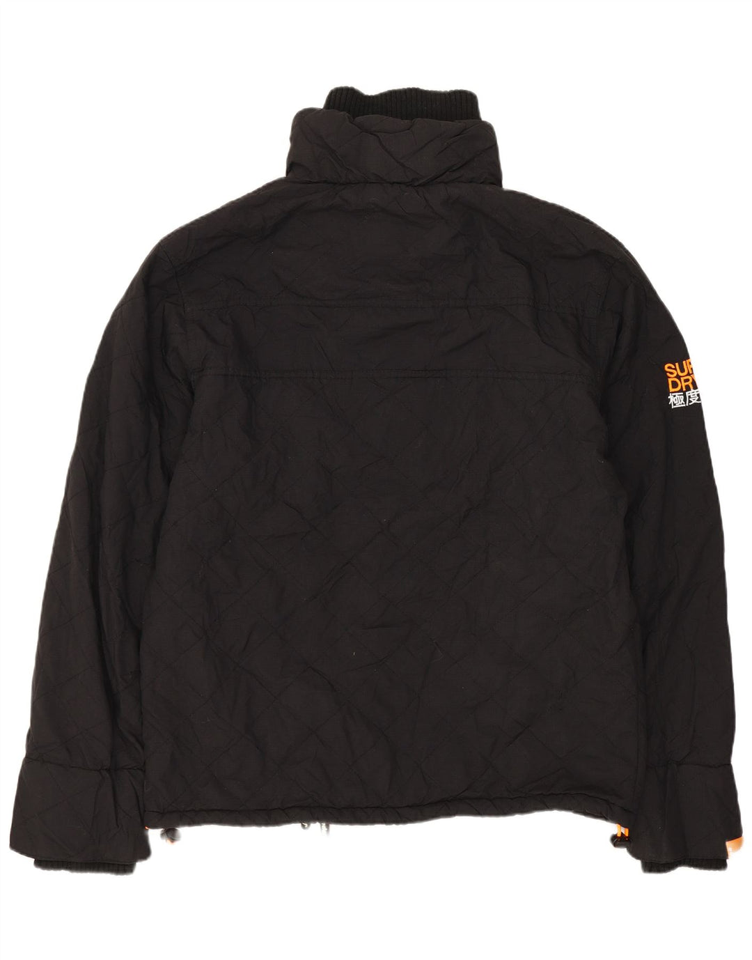 SUPERDRY Windcheater Graphic Windbreaker Jacket pentru bărbați UK 40 Large Black
