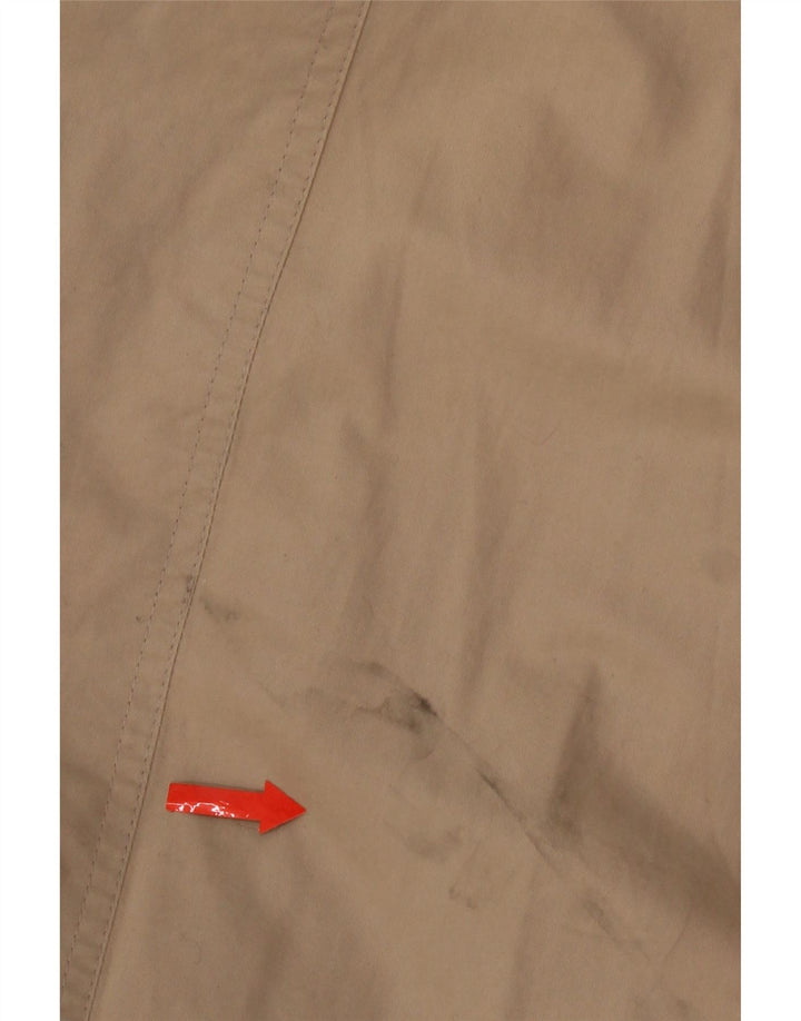 Trenci supradimensionat de weekend pentru femei vintage UK 8 mic, bej, bumbac