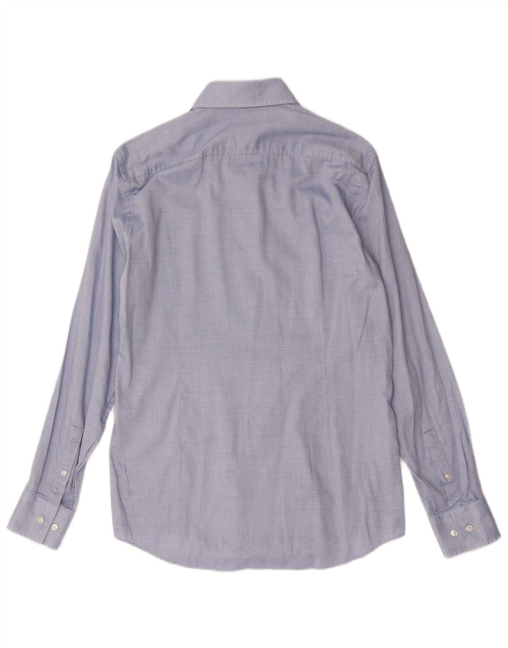 Cămașă pentru bărbați Hugo Boss Mărimea 39 15 1/2 Bumbac cu pete albastre medii