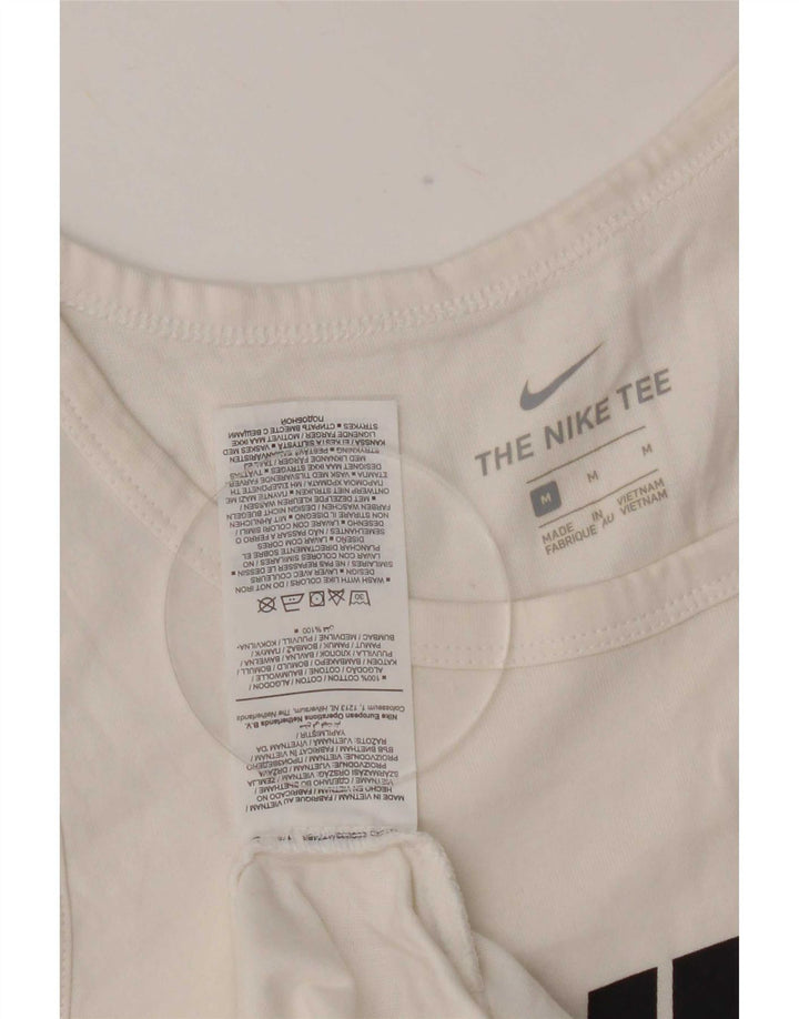 Vestă grafică Nike pentru bărbați, bumbac alb mediu