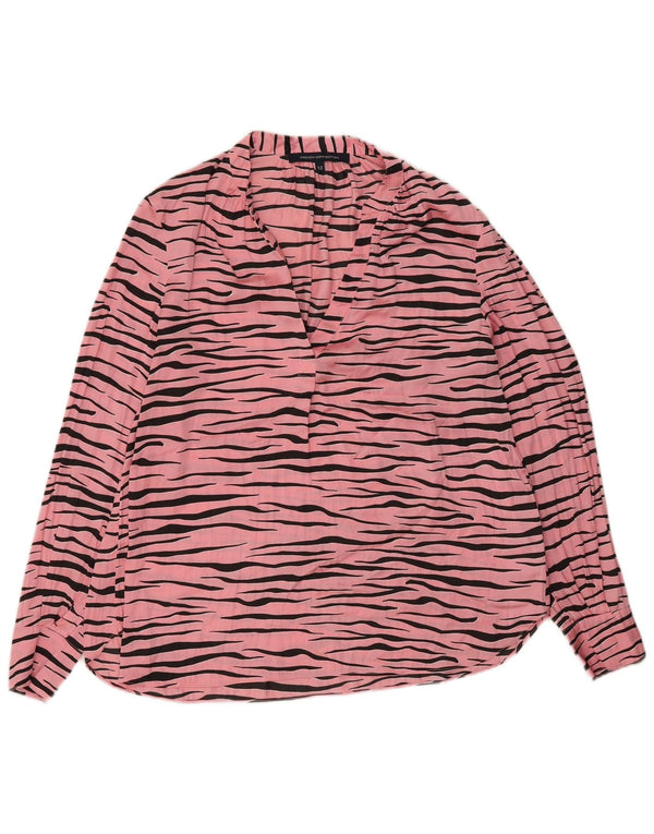 Bluză pentru femei French Connection Top UK 12 Medium Pink Animal Print