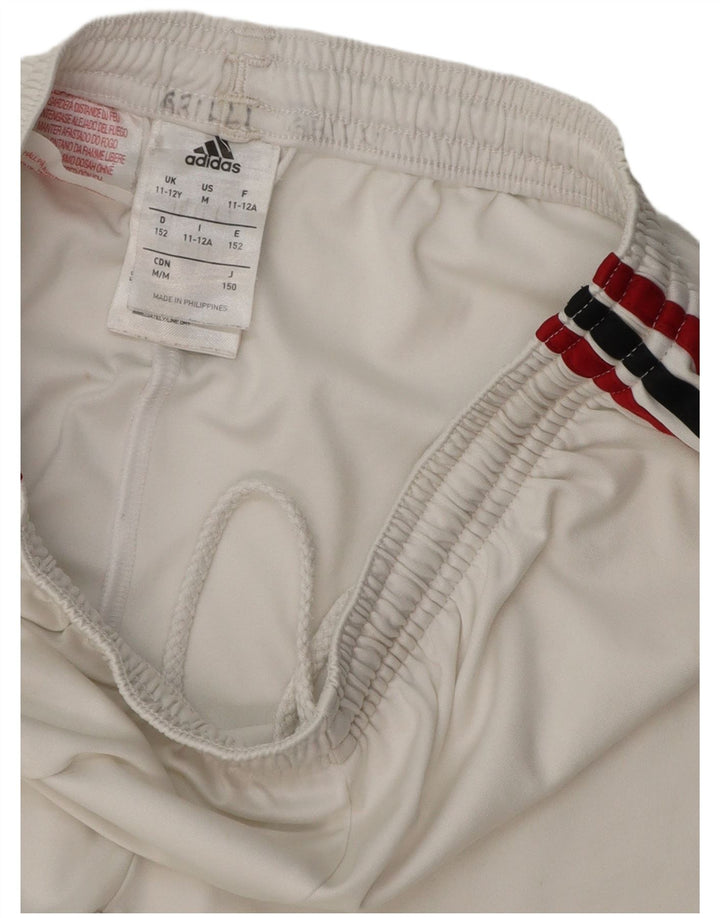 Pantaloni scurți sport Nike AC Milan pentru băieți 11-12 ani, alb, poliester