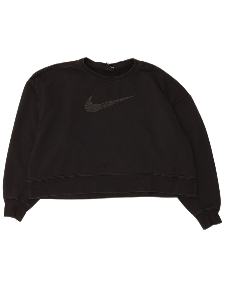 Pulover pentru femei Nike Dri Fit Graphic Oversized Hanorac UK 14 Medium Negru