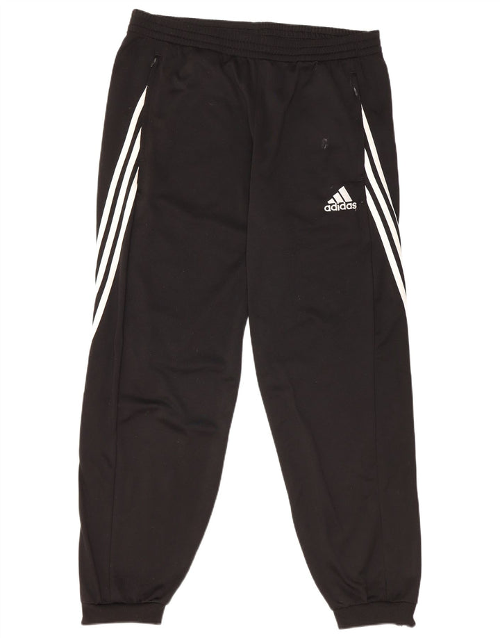 Pantaloni de trening Adidas pentru bărbați Joggeri mari, negru, poliester